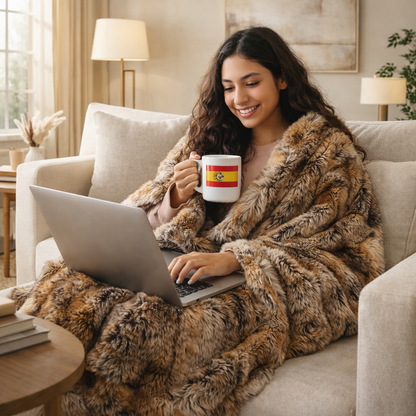 Faux Fur Blanket | Soft, Warm | For the Sofa and Bedroom
