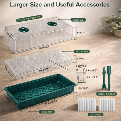 Indoor Growing Kit | LED Grow Light, Dome | Plants