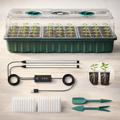 Indoor Growing Kit | LED Grow Light, Dome | Plants