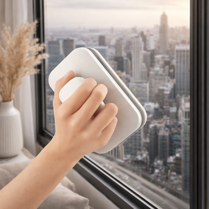 Magnetic Window Cleaner for Double Glazing, Safe Cleaning