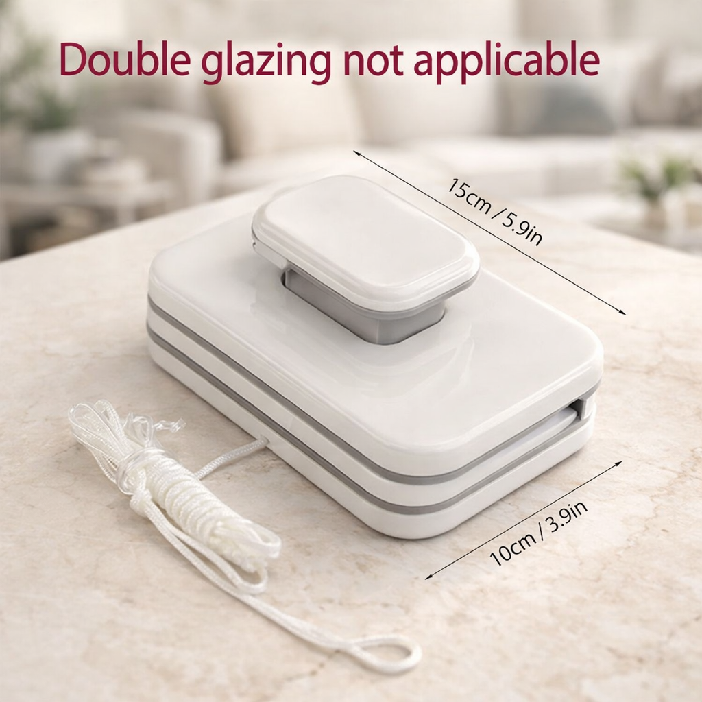 Magnetic Window Cleaner for Double Glazing, Safe Cleaning