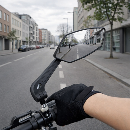 Specchietto per bicicletta | Pieghevole, regolabile | Per moto, alta visibilità, robusto