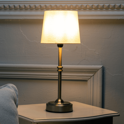 Cordless Table Lamp - LED Retro Fabric