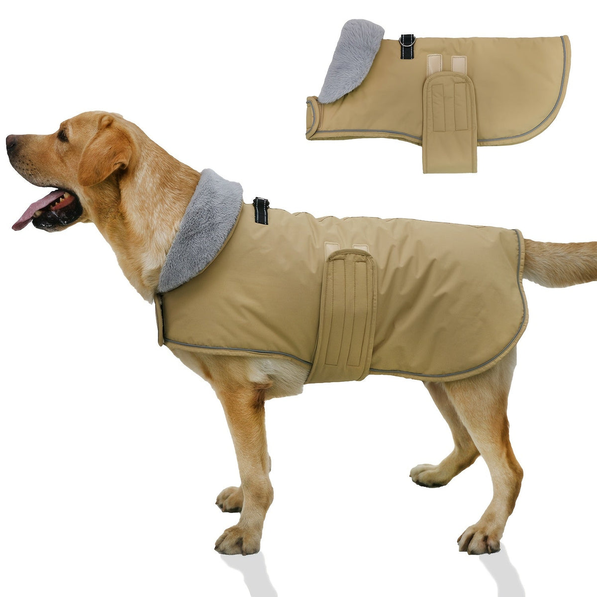 Cappotto per cani con fodera calda, adatto a diverse razze e ideale per l'inverno
