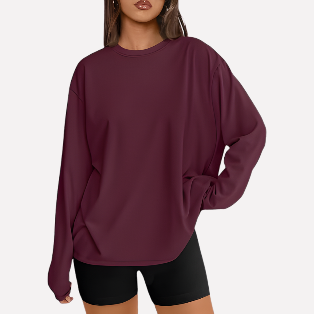 Women's Oversized Long Sleeve Shirt