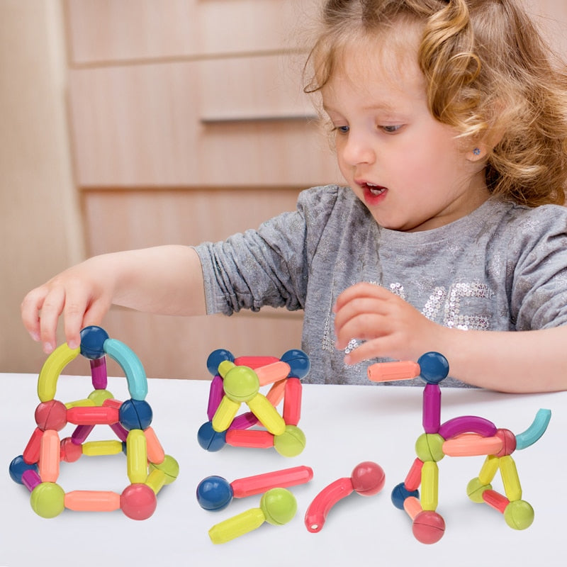 Magnetic Toy Building Set - Educational Creative Play