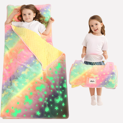 Toddler Nap Mat with Pillow and Blanket