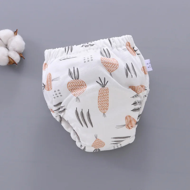 Reusable Baby Nappy Pants with Waterproof 6-Layer Crotch