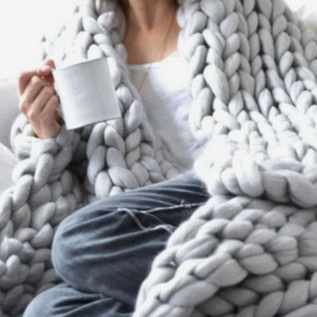Winterdecke zum Selberstricken