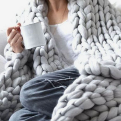 Winterdecke zum Selberstricken