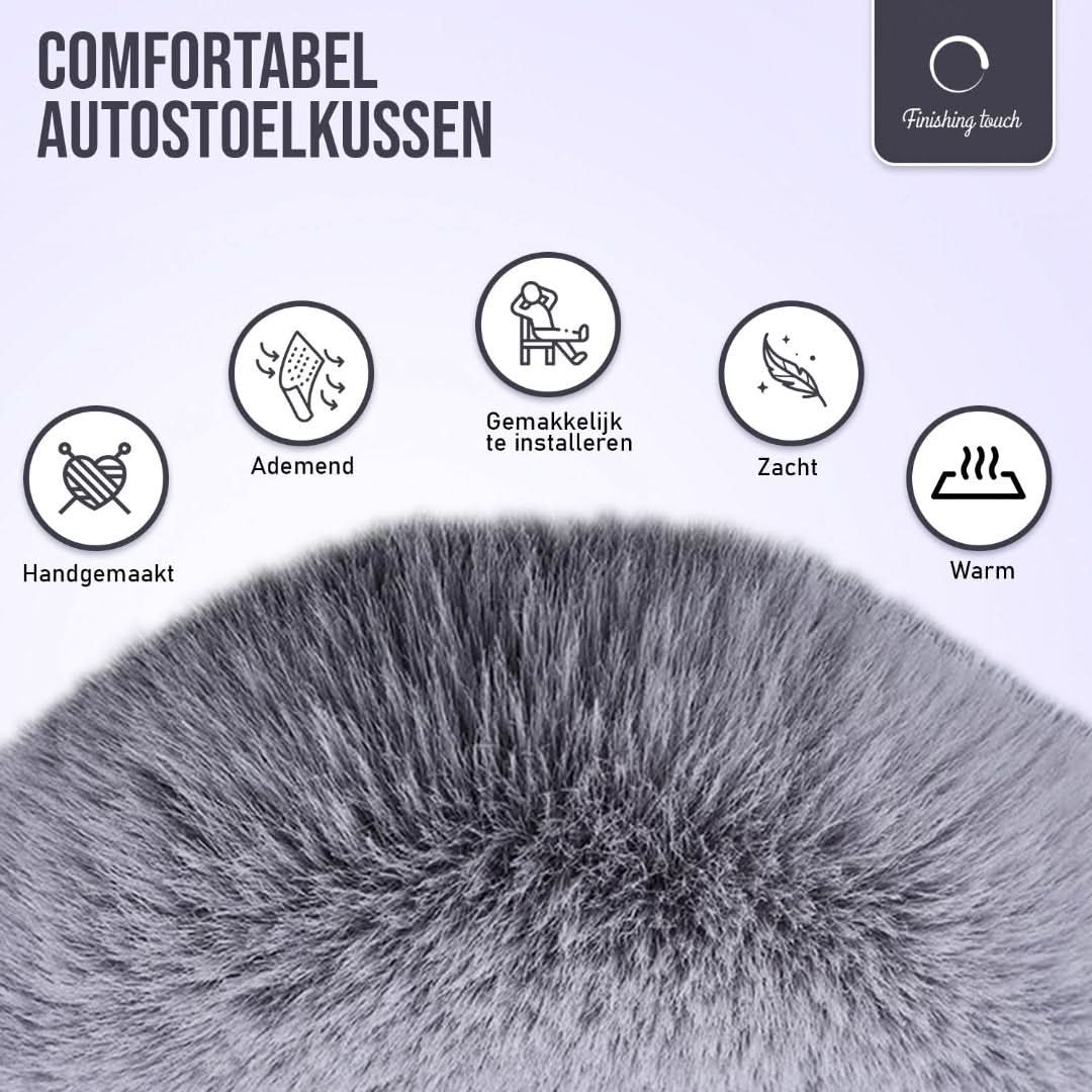 Plush Car Seat Cushion