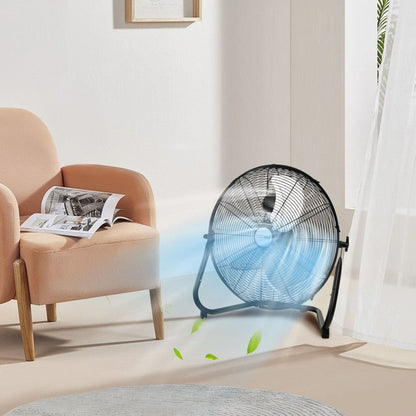 Ventilatore da pavimento ad alta velocità da 20" - metallo resistente - 3 modalità