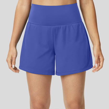 Yoga-Shorts mit hohem Bund