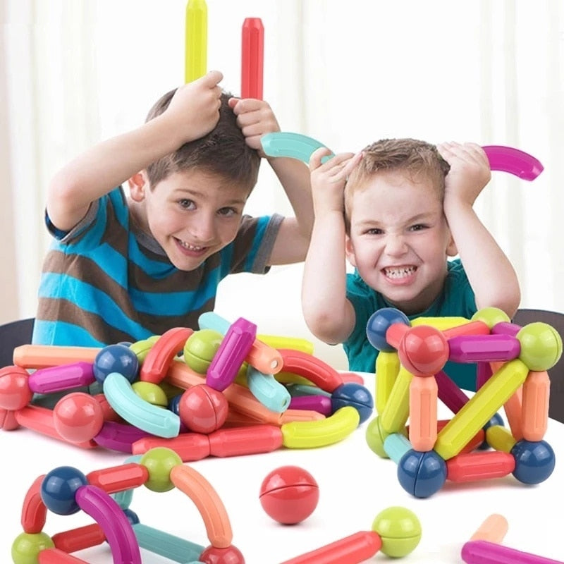 Magnetic Toy Building Set - Educational Creative Play