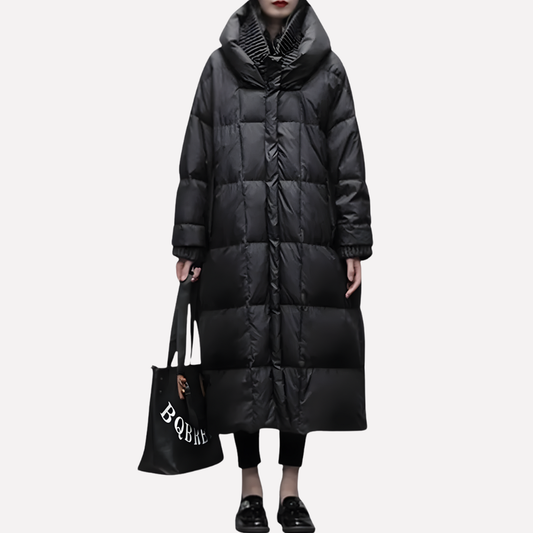 Chaqueta larga acolchada para mujer