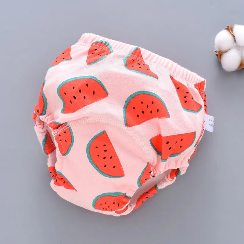 Reusable Baby Nappy Pants with Waterproof 6-Layer Crotch