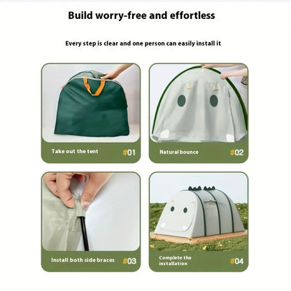Children's Play Tent in Dinosaur Shape – Foldable and Playful Design
