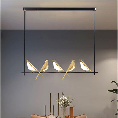 Lámpara colgante SkyLight con anillos de pájaros – Diseño único y alegre