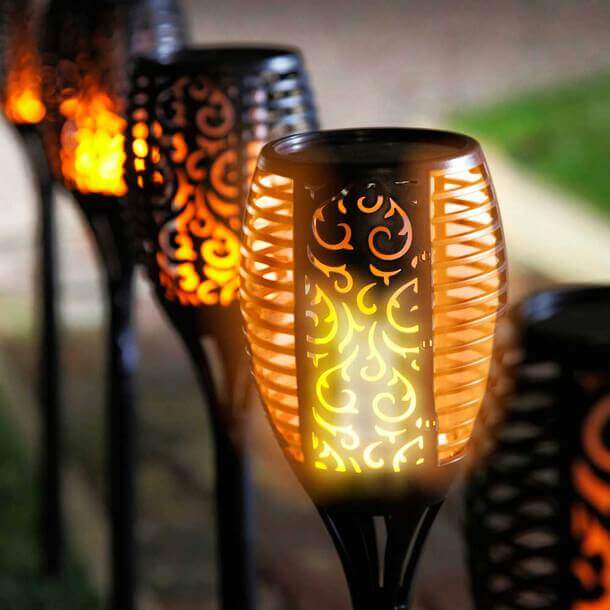 2x Solar Garden Lanterns for Magical Evenings