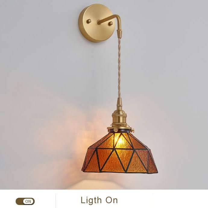 Aquarius - Modern wall lamp made of water ripple glass