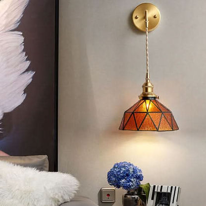 Aquarius - Modern wall lamp made of water ripple glass