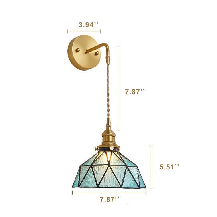 Aquarius - Modern wall lamp made of water ripple glass