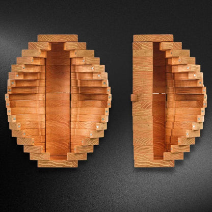 Progetto di portabottiglie in legno