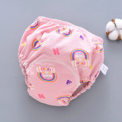 Reusable Baby Nappy Pants with Waterproof 6-Layer Crotch