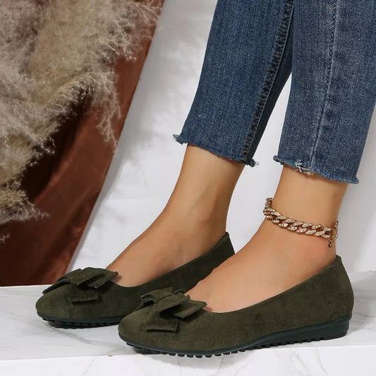 Mocasines para mujer con detalle de lazo y ajuste cómodo