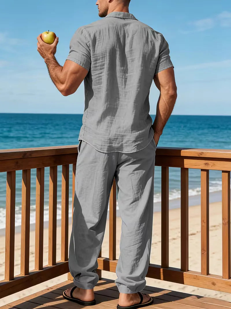 Ensemble de vêtements d'été avec col en V