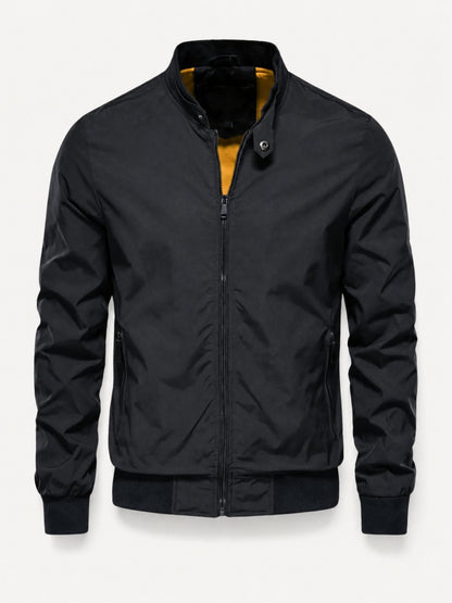 Hugo | Bomber Jacket with Stand-Up Collar and Zip Closure