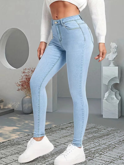 Jean skinny taille haute