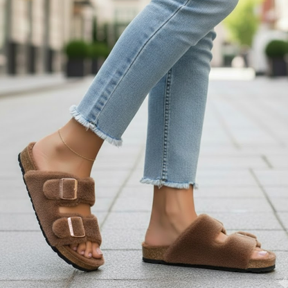 Offene Pantoletten für Damen