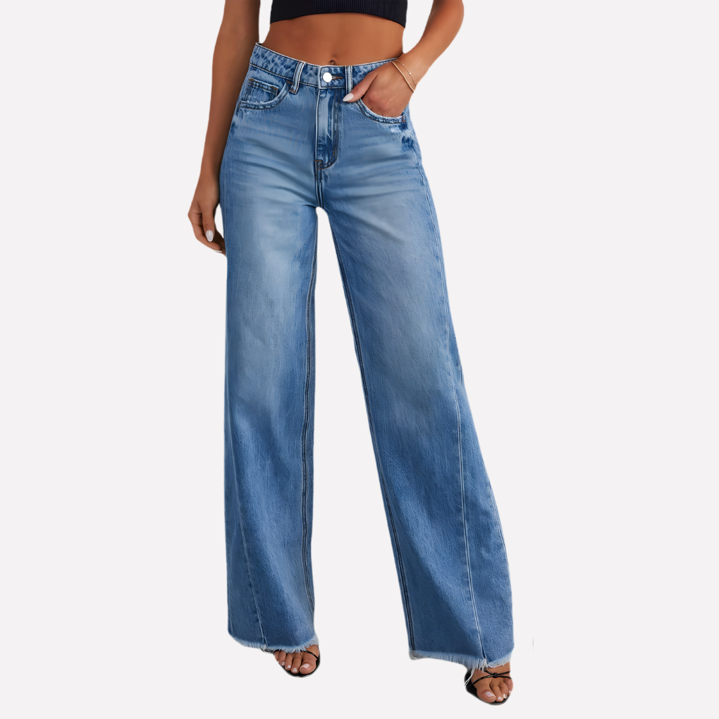 Jeans da donna a gamba larga
