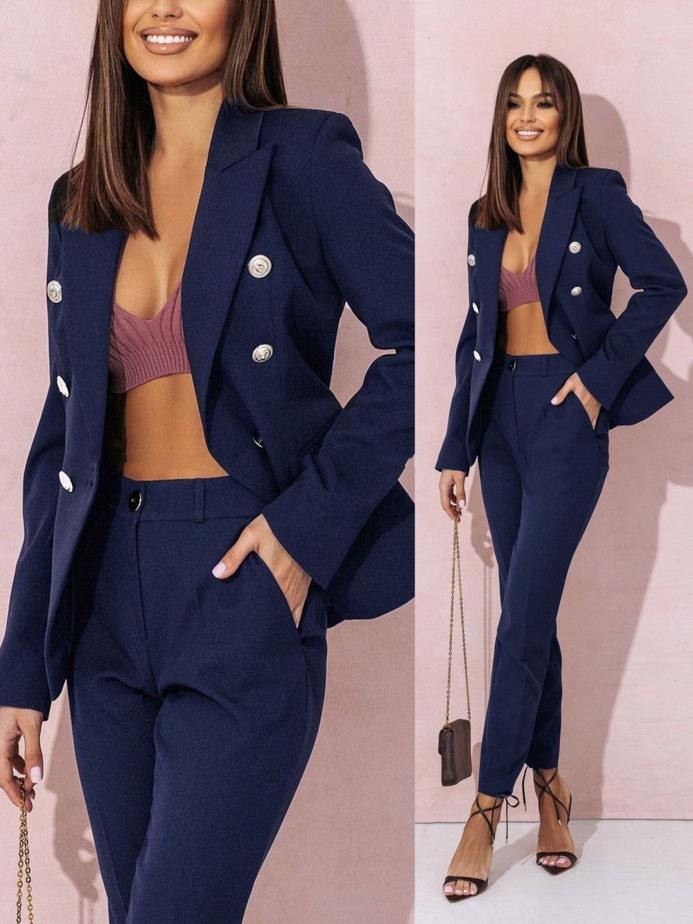 Naomi – Stylish Midi Dress with Elegant V-Neck