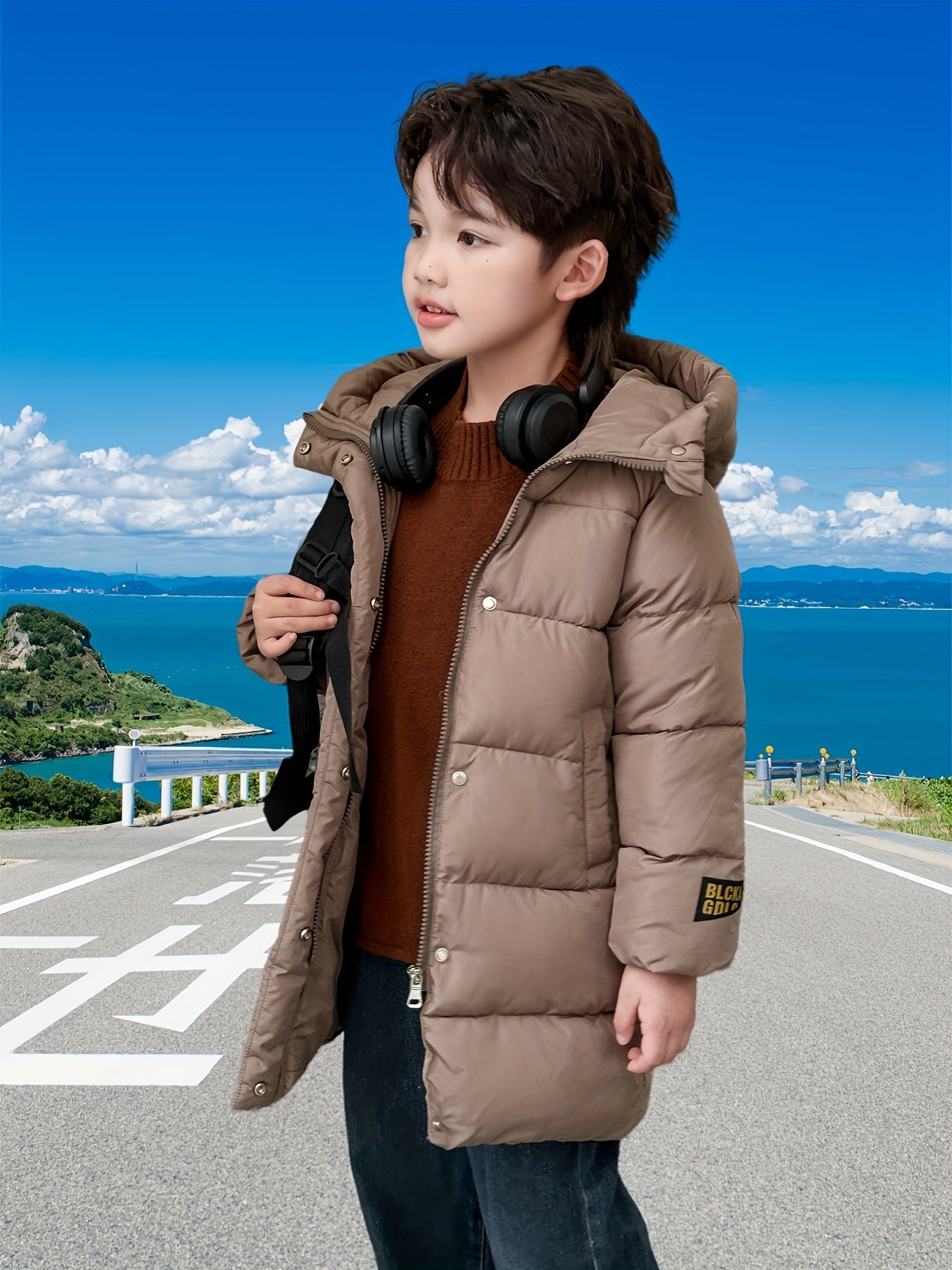 Boys & Girls Mid-Length Zip Jacket - Winter