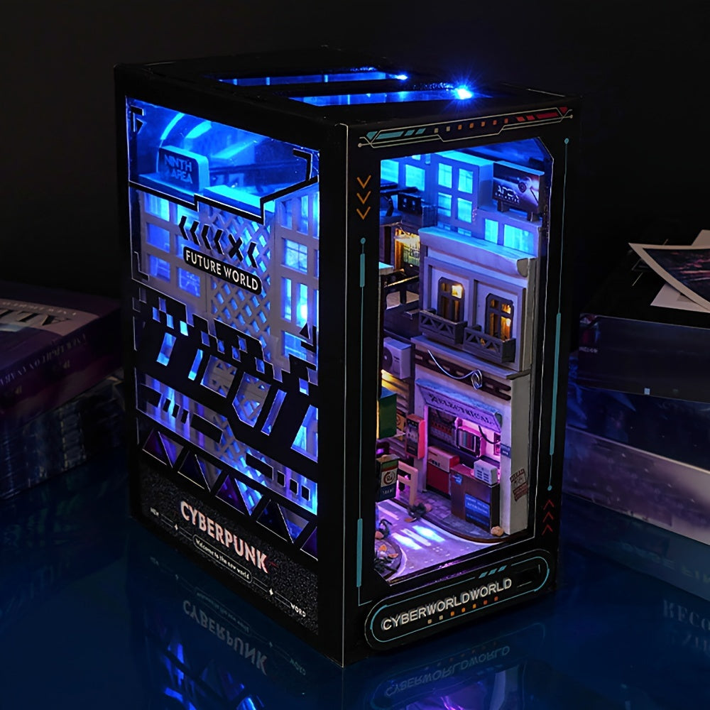 Cyberpunk DIY Cabin Kit – 3D Model for Home Decoration with Lighting