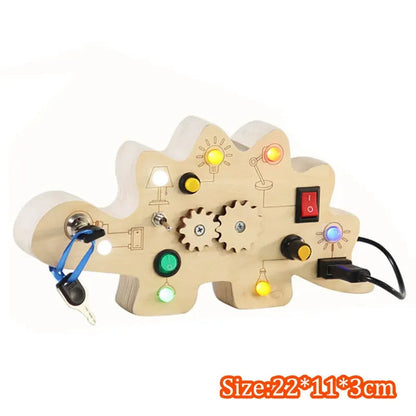 LED Light & Sensory Activity Board for Children (2–6 years)