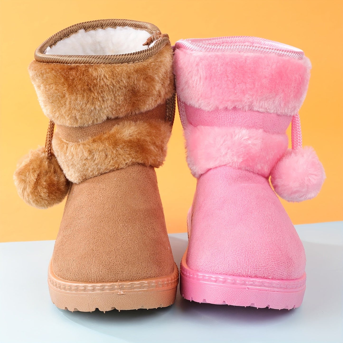 Girls' Snow Warm Fleece Snug Non-Slip Boots - Moby
