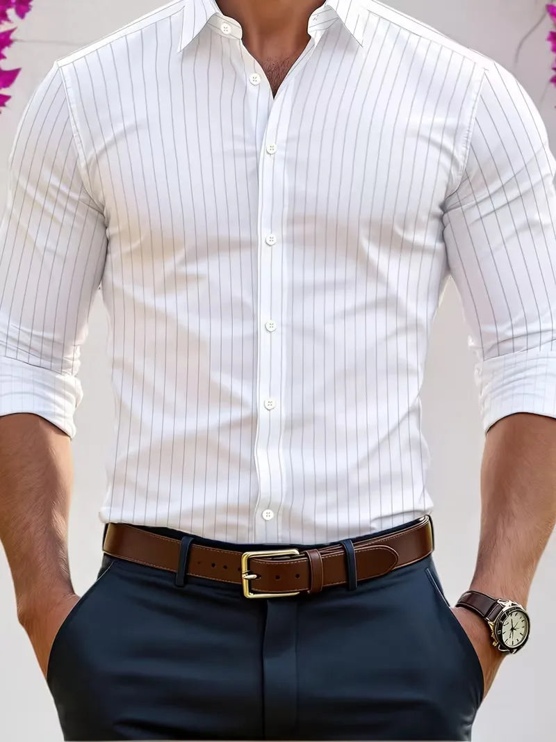 Chemise intelligente avec col mao
