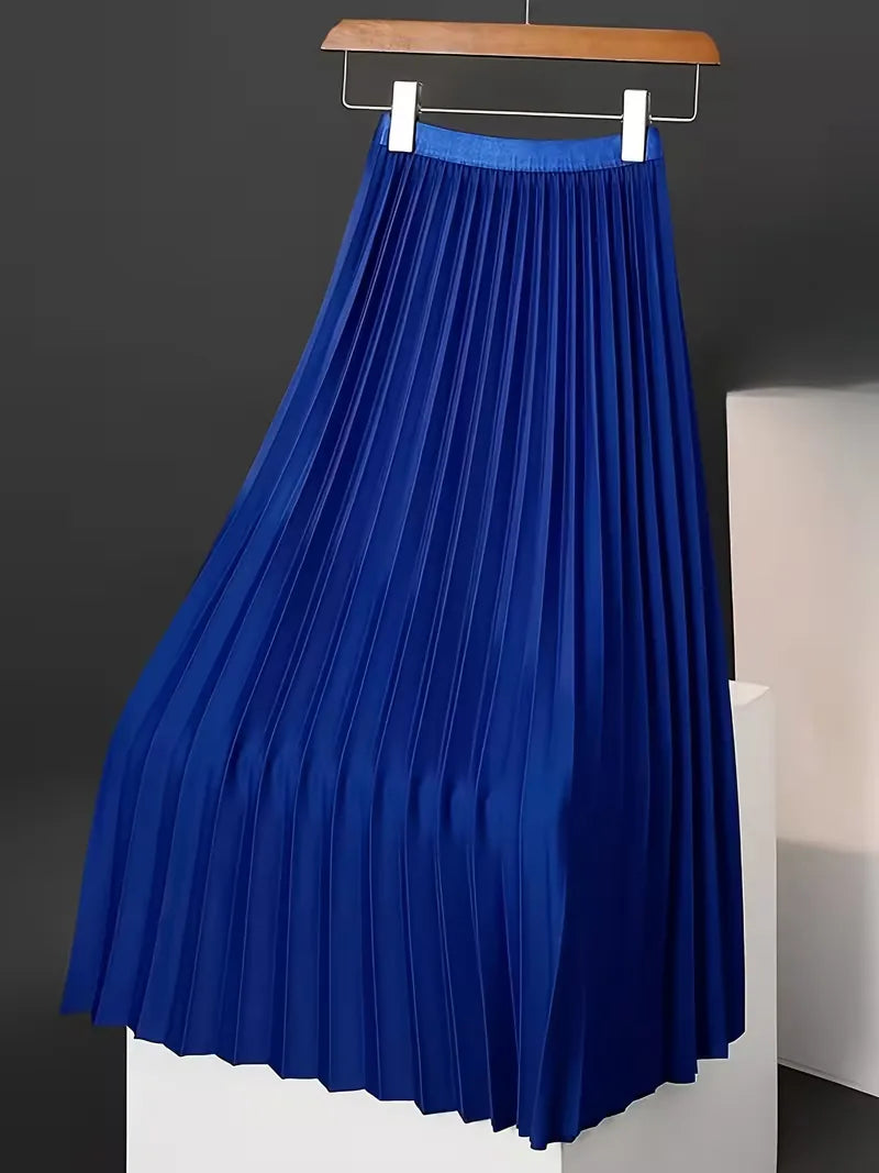 Jupe plissée taille haute