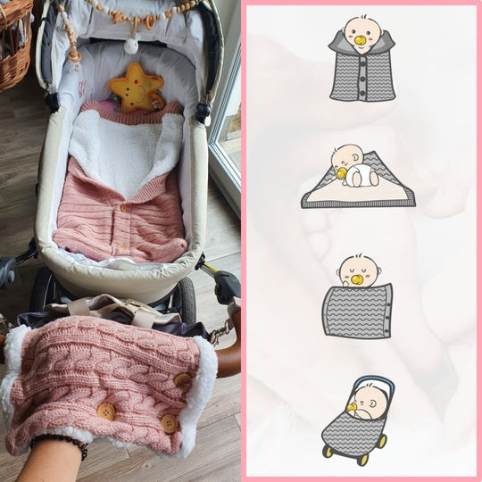 Saco de dormir SnuggleNest para bebé - Para mantenerlo abrigado y cómodo en el cochecito