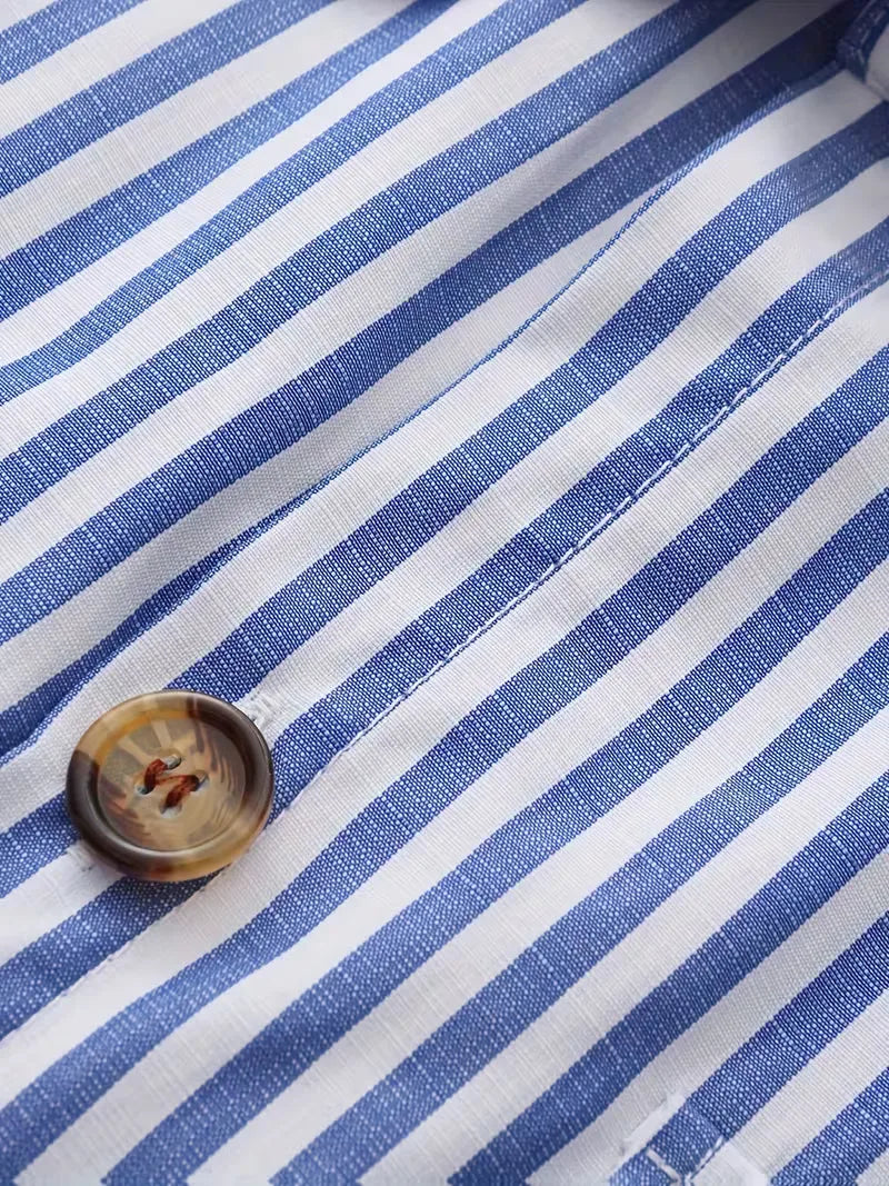 Chemise décontractée rayée