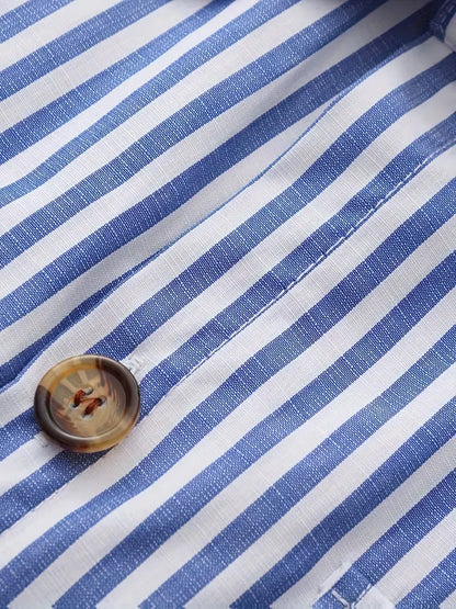 Chemise décontractée rayée