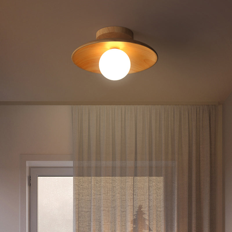 NatureGlow Wooden Ceiling Lamp - Elegant and Eco-Friendly