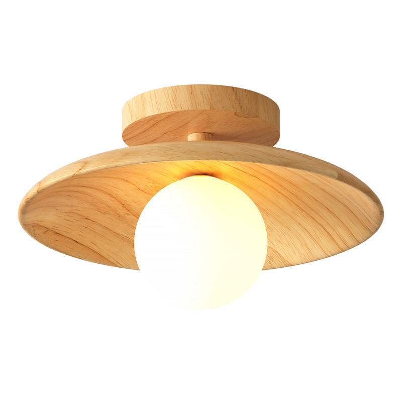 NatureGlow Wooden Ceiling Lamp - Elegant and Eco-Friendly