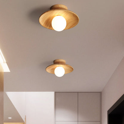 NatureGlow Wooden Ceiling Lamp - Elegant and Eco-Friendly