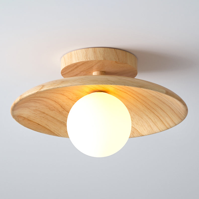 NatureGlow Wooden Ceiling Lamp - Elegant and Eco-Friendly