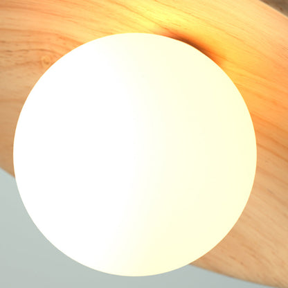 NatureGlow Wooden Ceiling Lamp - Elegant and Eco-Friendly