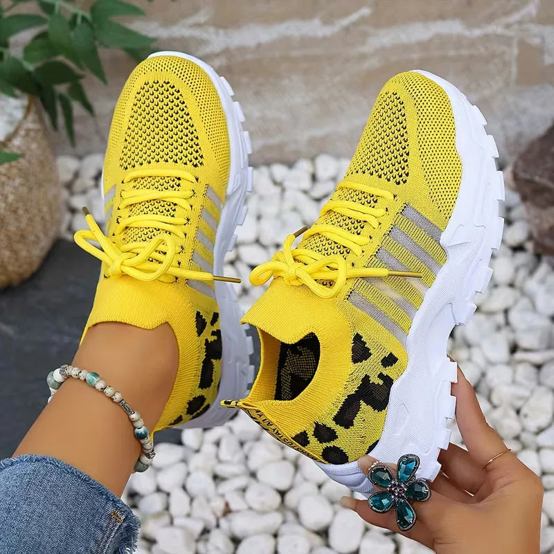 Low sneaker with leopard print